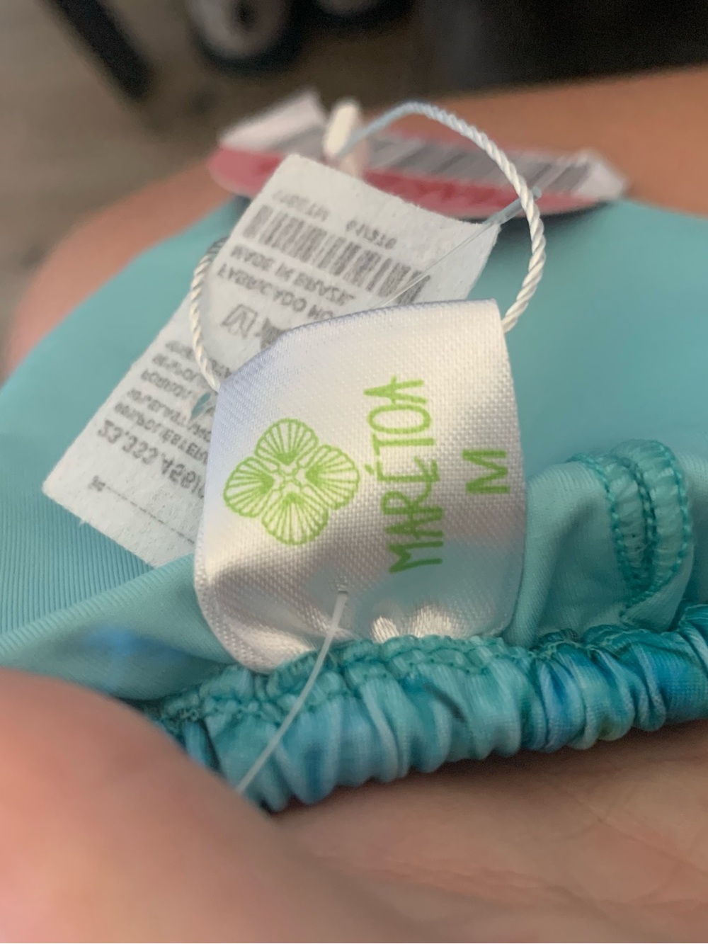 Maretoa Blue Mermaid Scale Triangle Bikini Top - Picture 4 of 4